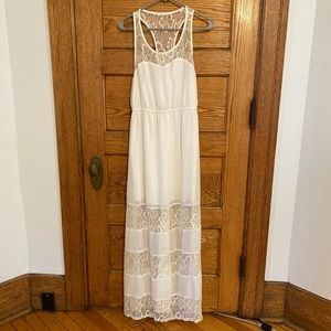 White Lace Maxi Dress (From Dillard’s)